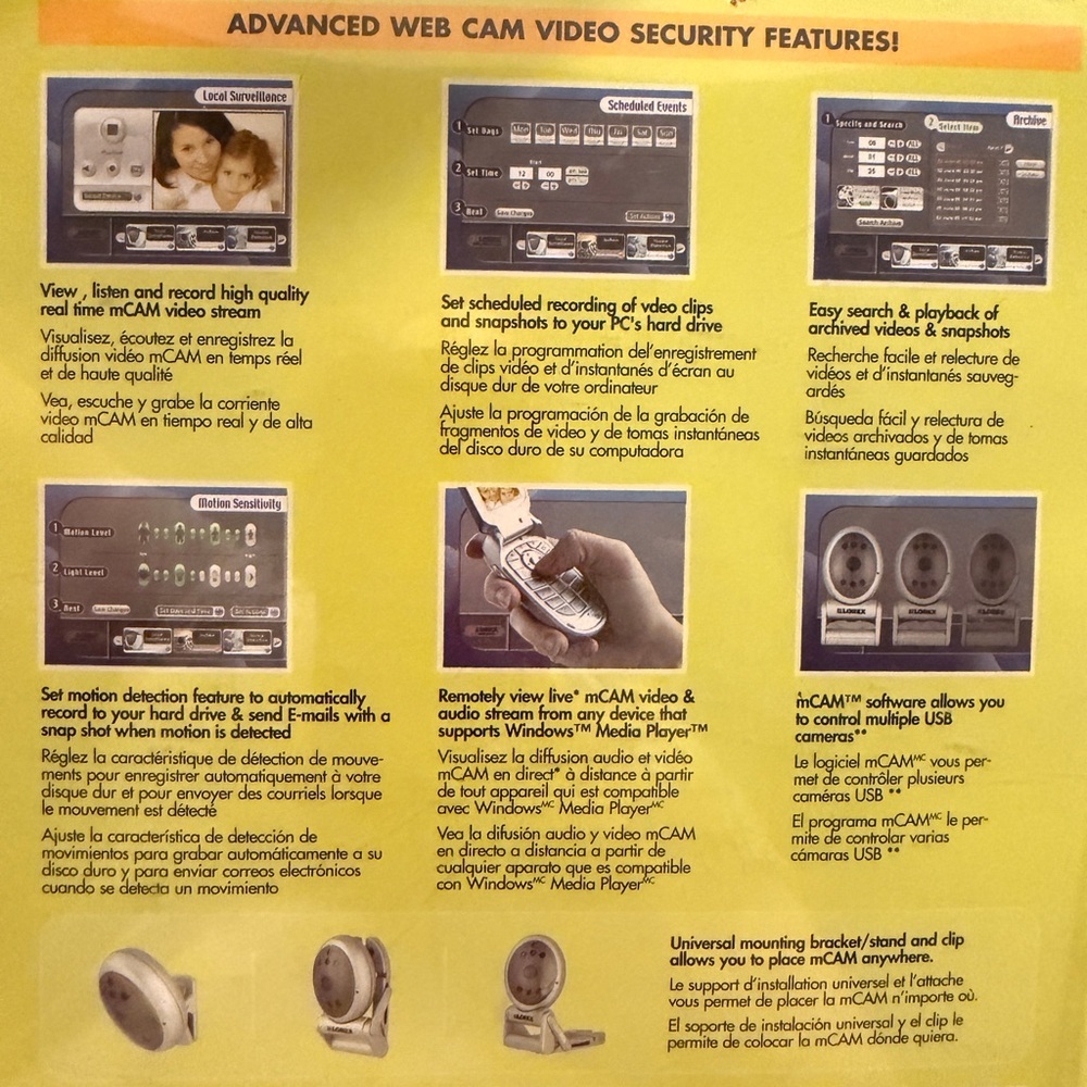Silver Wired Security Camera - Picture 3 of 3
